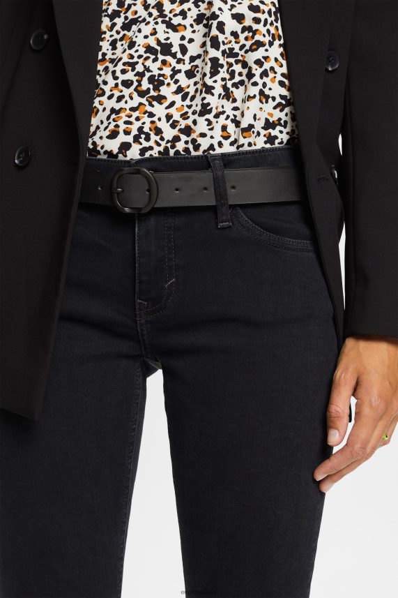 γυναίκες Esprit μαύρος δερμάτινη ζώνη αξεσουάρ 0J044P19