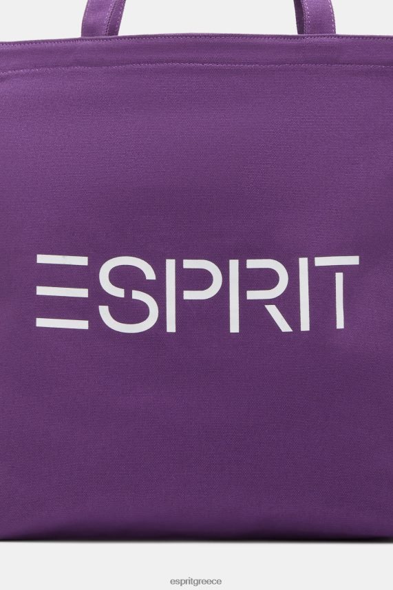 άνδρες Esprit μούρο μωβ πάνινη τσάντα με λογότυπο αξεσουάρ 0J044P38