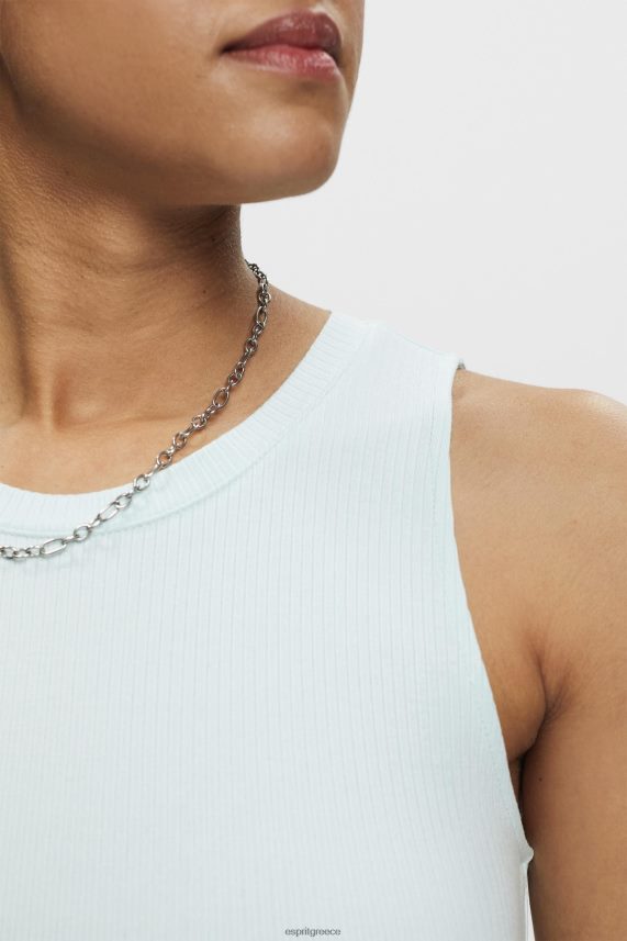 γυναίκες Esprit ανοιχτό υδάτινο πράσινο ριμπ φανελάκι Δεξαμενή 0J044P303