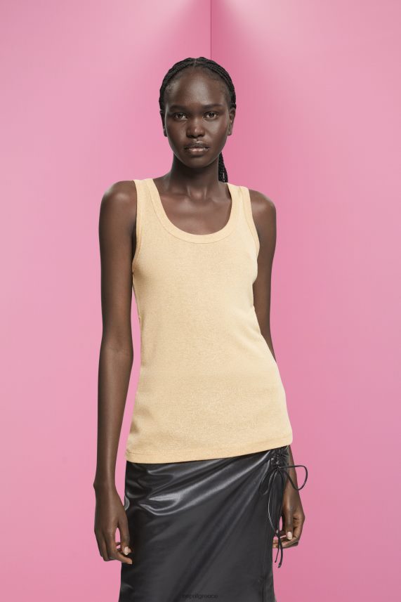 γυναίκες Esprit χρυσός αμάνικο γκλίτερ τοπ Δεξαμενή 0J044P404