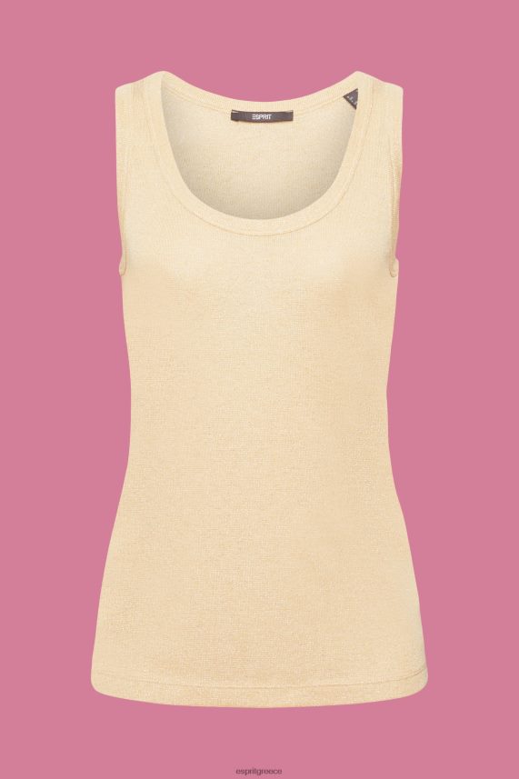 γυναίκες Esprit χρυσός αμάνικο γκλίτερ τοπ Δεξαμενή 0J044P404