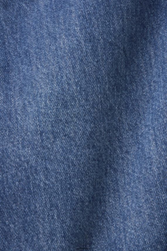 γυναίκες Esprit μπλε σκούρο πλύσιμο τζιν μίνι φούστα με ασύμμετρο στρίφωμα φούστες 0J044P207