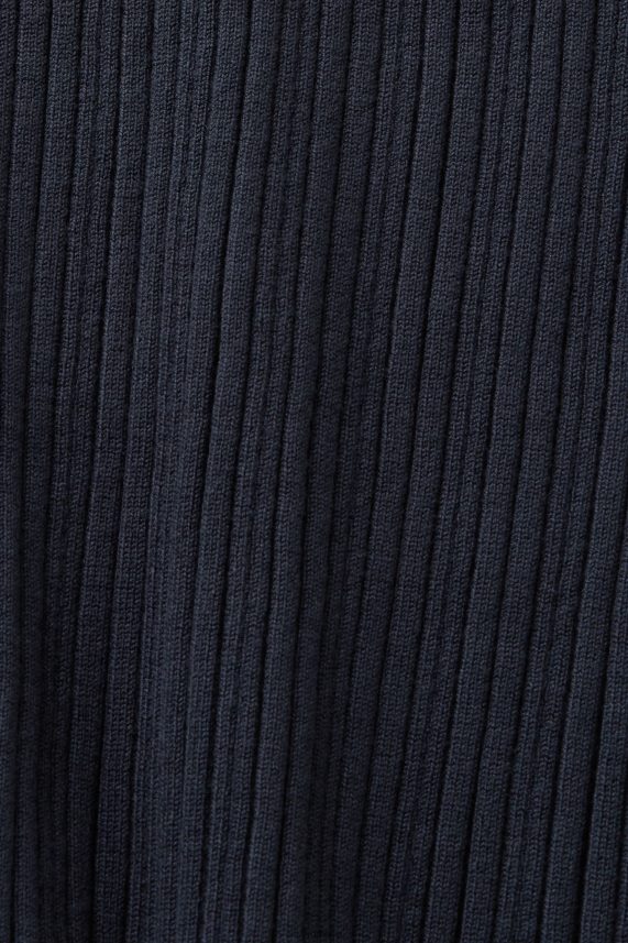 γυναίκες Esprit μπλε βενζίνης μίντι πλεκτή φούστα με ραβδώσεις φούστες 0J044P21