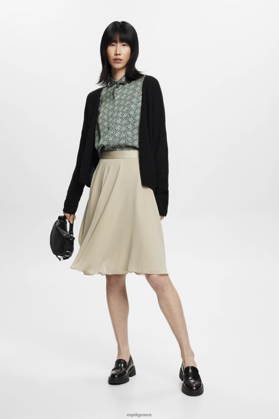 γυναίκες Esprit σκονισμένο πράσινο Φούστα σιφόν μέχρι το γόνατο φούστες 0J044P279