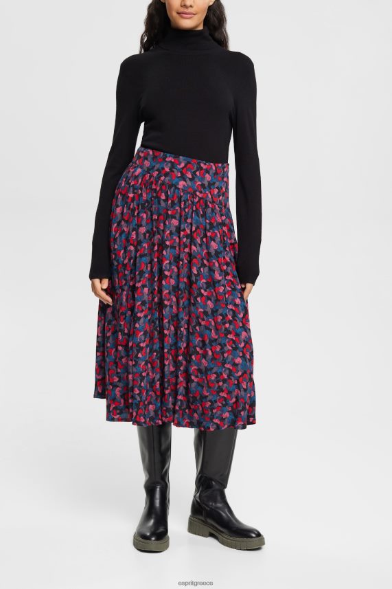 γυναίκες Esprit ροζ εμπριμέ μίντι φούστα με συλλογές φούστες 0J044P421