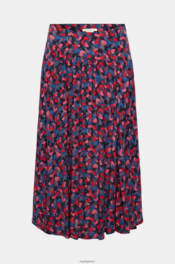 γυναίκες Esprit ροζ εμπριμέ μίντι φούστα με συλλογές φούστες 0J044P421