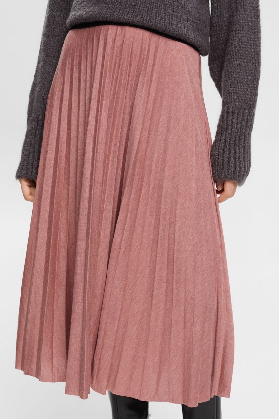 γυναίκες Esprit τερρακότα πλισέ μίντι φούστα φούστες 0J044P433