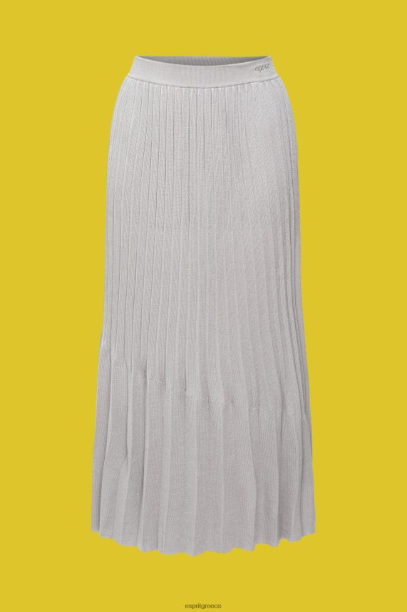 γυναίκες Esprit μέτριο γκρι πλισέ μίντι φούστα φούστες 0J044P481