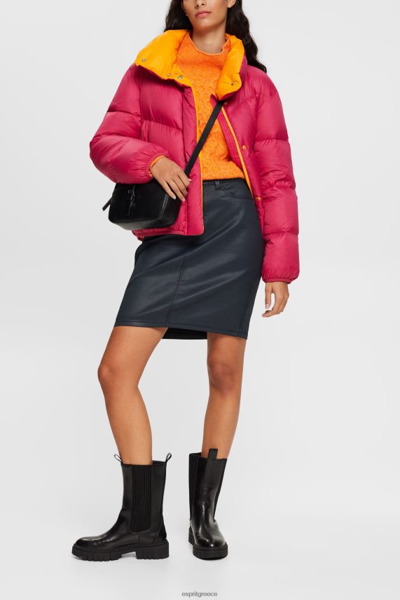 γυναίκες Esprit μαύρος midi φούστα σε εφέ δέρματος φούστες 0J044P443