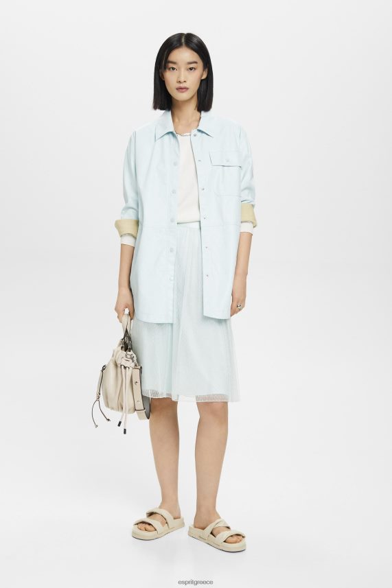 γυναίκες Esprit ανοιχτό υδάτινο πράσινο midi φούστα με glitter εφέ φούστες 0J044P268