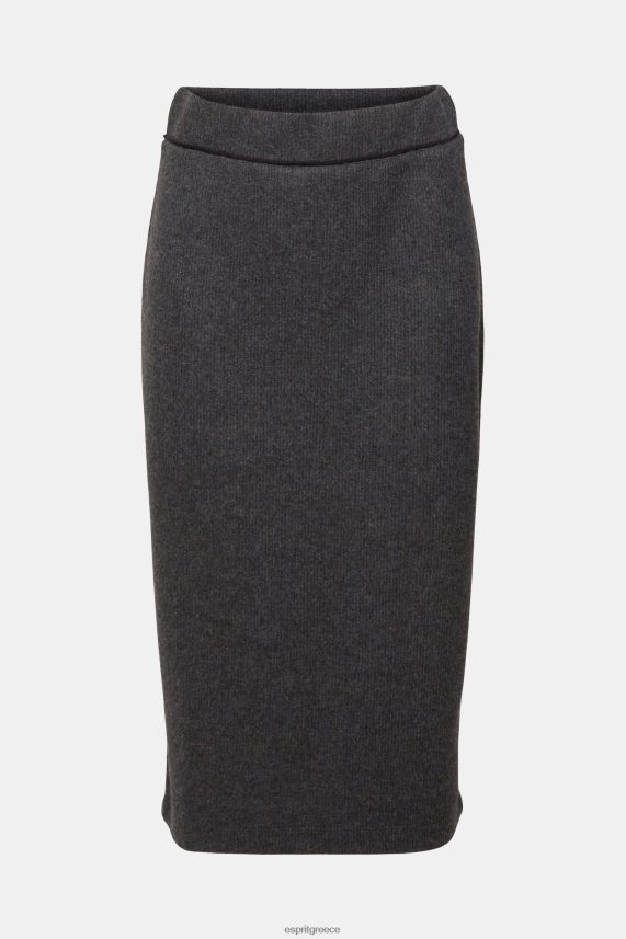 γυναίκες Esprit ανθρακίτης ραβδοπλεκτή pencil φούστα φούστες 0J044P431