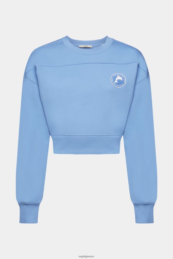 γυναίκες Esprit γαλάζιο λεβάντα κομμένο φούτερ φούτερ & φούτερ 0J044P156