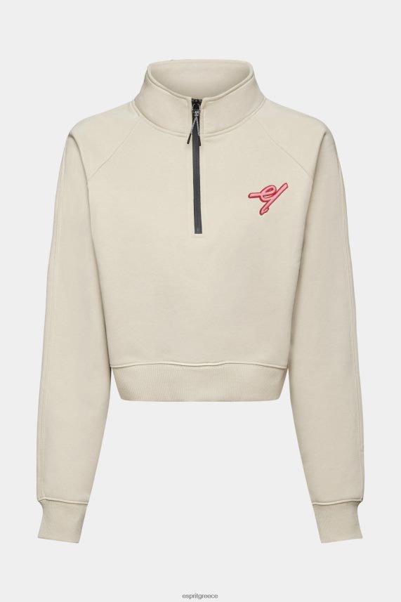 γυναίκες Esprit ελαφρύ γκρι φούτερ με μισό φερμουάρ φούτερ & φούτερ 0J044P160