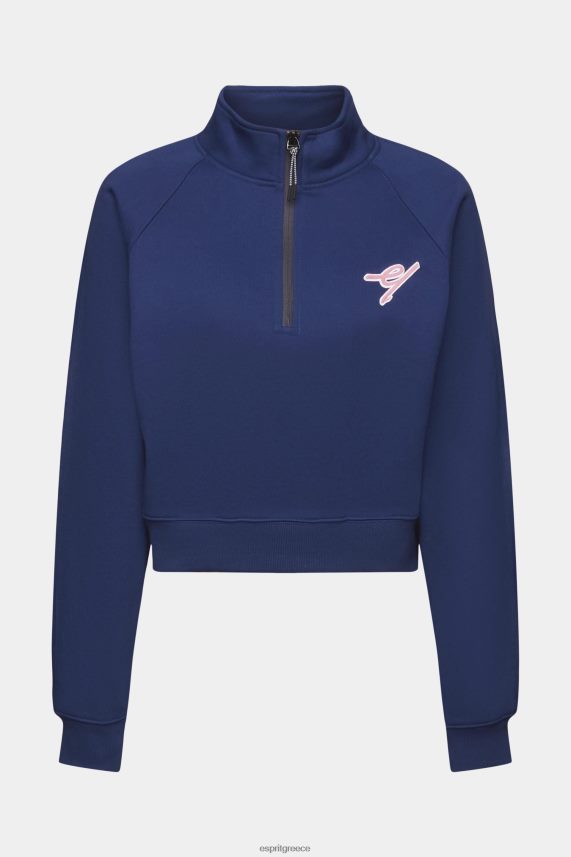 γυναίκες Esprit μελάνι φούτερ με μισό φερμουάρ φούτερ & φούτερ 0J044P162