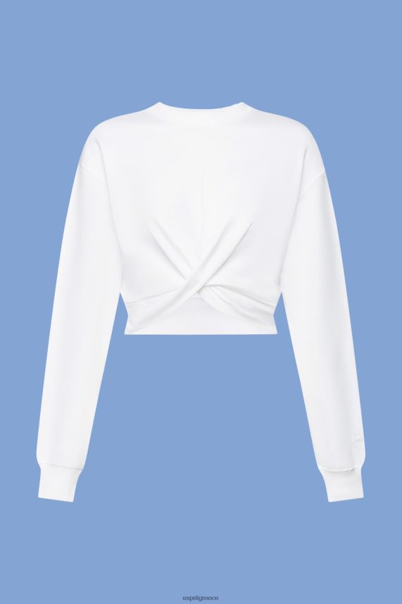 γυναίκες Esprit άσπρο φούτερ με λεπτομέρεια με κόμπους φούτερ & φούτερ 0J044P217