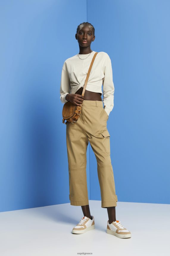 γυναίκες Esprit ελαφρύ γκρι φούτερ με λεπτομέρεια με κόμπους φούτερ & φούτερ 0J044P218