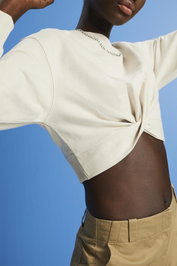 γυναίκες Esprit ελαφρύ γκρι φούτερ με λεπτομέρεια με κόμπους φούτερ & φούτερ 0J044P218