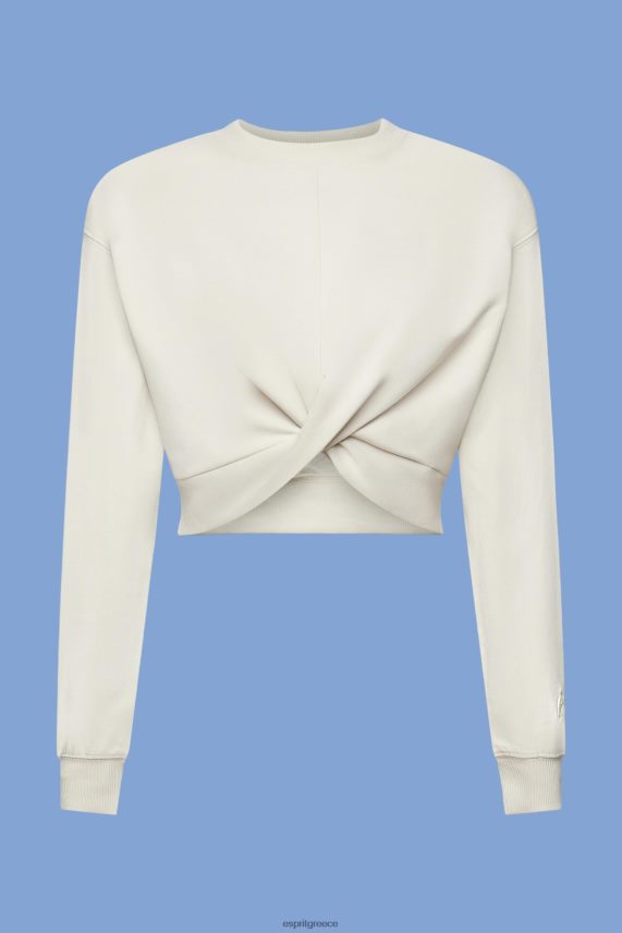 γυναίκες Esprit ελαφρύ γκρι φούτερ με λεπτομέρεια με κόμπους φούτερ & φούτερ 0J044P218