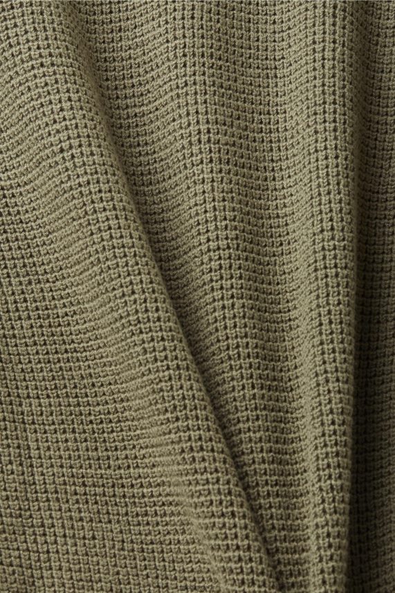 γυναίκες Esprit ελαφρύ χακί πλεκτή κουκούλα φούτερ & φούτερ 0J044P244