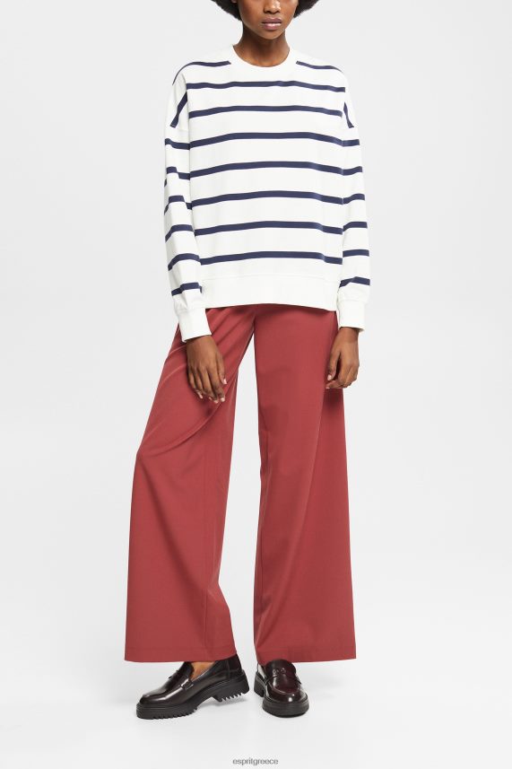 γυναίκες Esprit υπόλευκο εμπριμέ φούτερ με λαιμόκοψη φούτερ & φούτερ 0J044P347