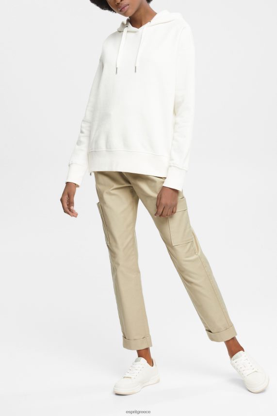 γυναίκες Esprit υπόλευκο φούτερ με κουκούλα φούτερ & φούτερ 0J044P509