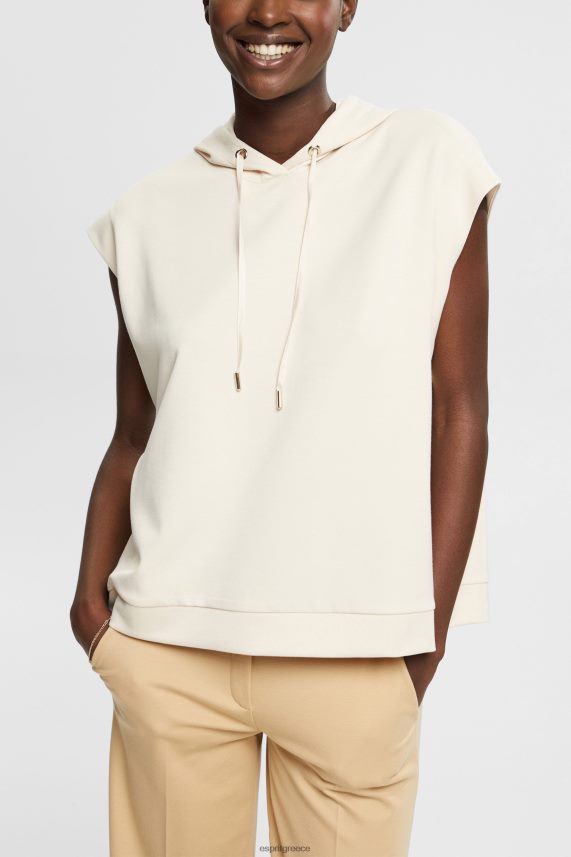 γυναίκες Esprit πάγος Αμάνικη κουκούλα με σκισίματα στο πλάι φούτερ & φούτερ 0J044P532