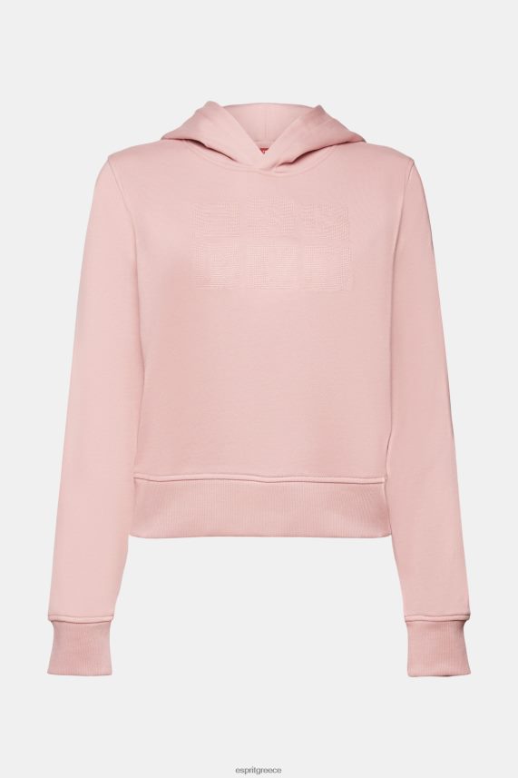 γυναίκες Esprit παλιό ροζ Κεντητό λογότυπο με κουκούλα, οργανικό βαμβάκι φούτερ & φούτερ 0J044P9