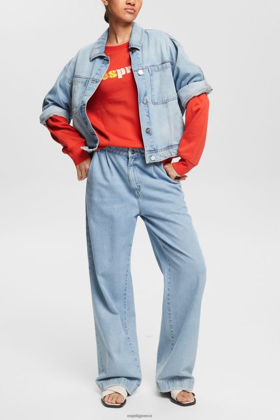 γυναίκες Esprit πορτοκαλοκόκκινο casual φούτερ με στάμπα με λογότυπο φούτερ & φούτερ 0J044P366