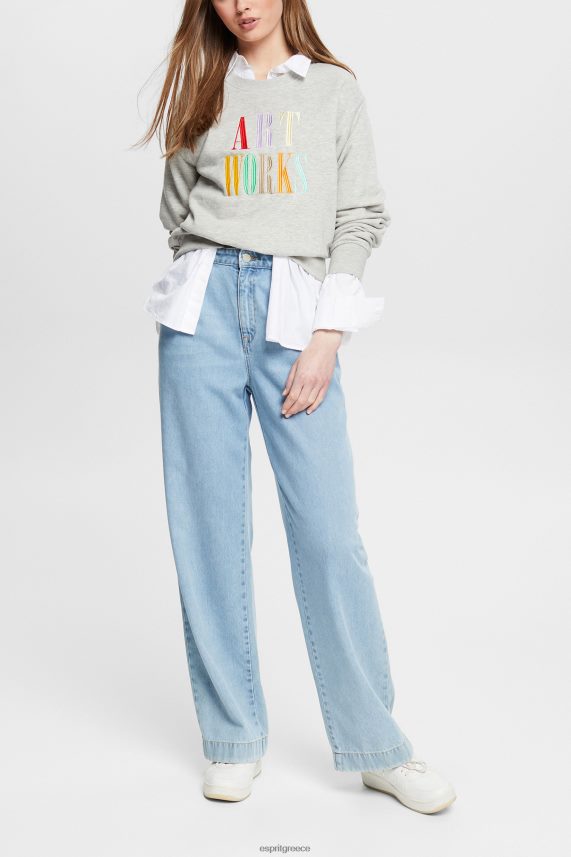 γυναίκες Esprit ανοιχτό γκρι casual σλόγκαν φούτερ φούτερ & φούτερ 0J044P540