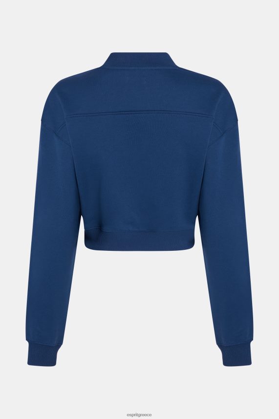 γυναίκες Esprit μελάνι cropped φούτερ patch varsity φούτερ & φούτερ 0J044P419