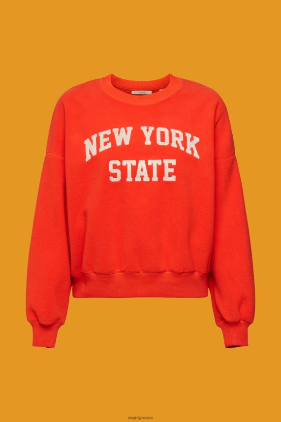 γυναίκες Esprit το κόκκινο teddy borg πουλόβερ κολεγιακό φούτερ φούτερ & φούτερ 0J044P323