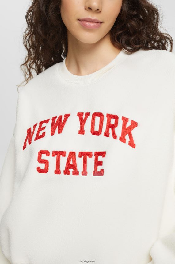 γυναίκες Esprit υπόλευκο teddy borg πουλόβερ κολεγιακό φούτερ φούτερ & φούτερ 0J044P324