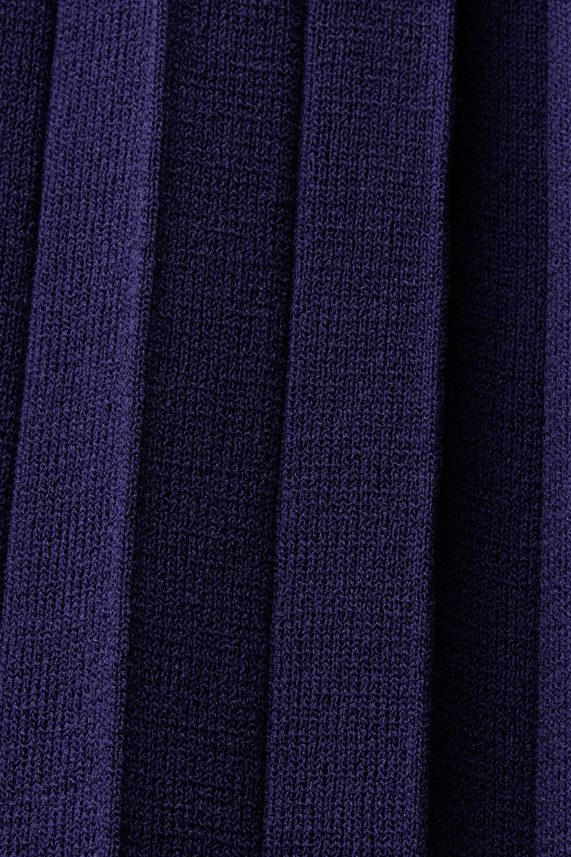 γυναίκες Esprit σκούρο μπλε μάξι φόρεμα πλισέ και αμάνικο με λαιμόκοψη φορέματα 0J044P123