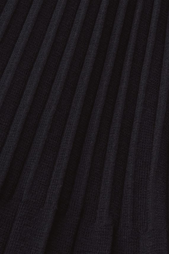 γυναίκες Esprit μαύρος Μίνι πλισέ φόρεμα με μακρυμάνικο & λαιμόκοψη φορέματα 0J044P127