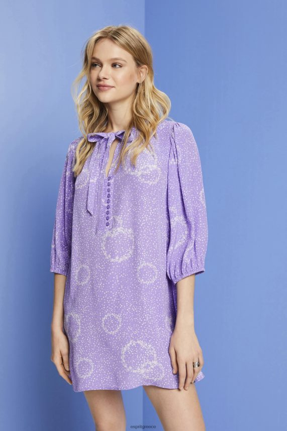 γυναίκες Esprit άσπρο Μίνι φόρεμα με σχέδια με παπιγιόν φορέματα 0J044P230