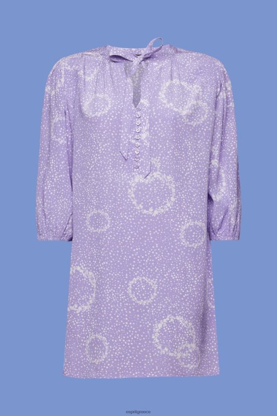 γυναίκες Esprit άσπρο Μίνι φόρεμα με σχέδια με παπιγιόν φορέματα 0J044P230