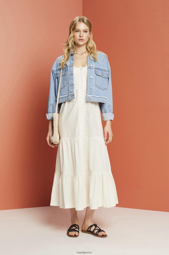 γυναίκες Esprit άσπρο μάξι φόρεμα με τιράντες φορέματα 0J044P232