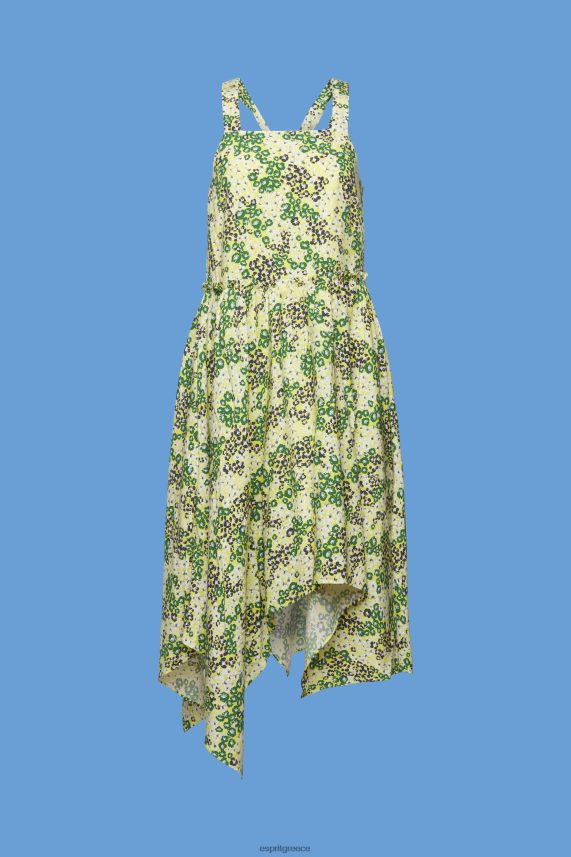 γυναίκες Esprit κίτρινος εμπριμέ μίντι φόρεμα φορέματα 0J044P237