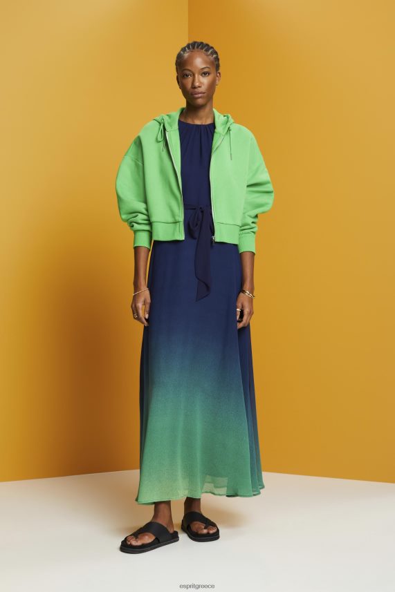 γυναίκες Esprit ΠΟΛΕΜΙΚΟ ΝΑΥΤΙΚΟ Αμάνικο μάξι φόρεμα με φλοράλ μοτίβο φορέματα 0J044P258