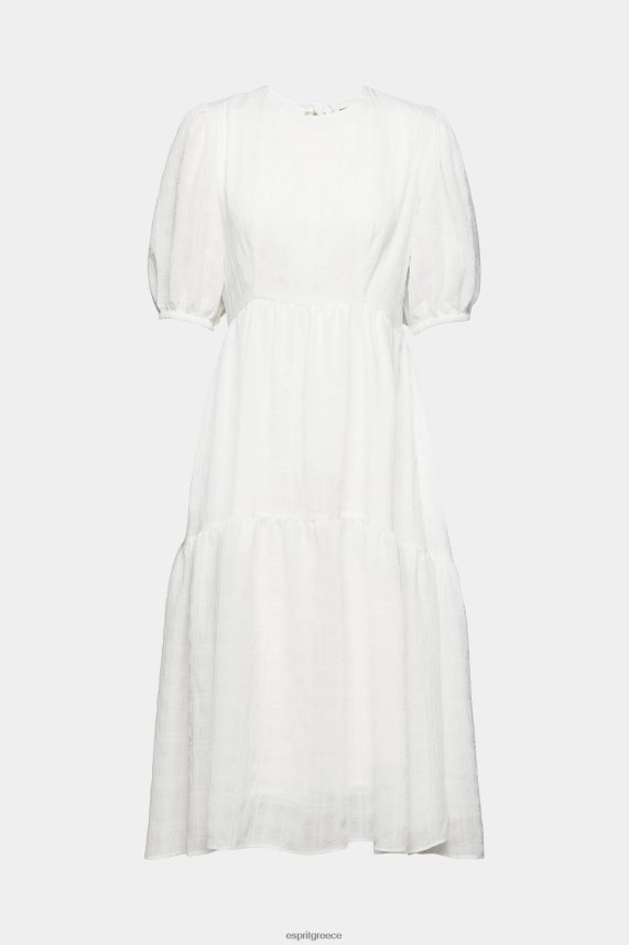 γυναίκες Esprit υπόλευκο ελαφρύ μίντι φόρεμα με μπαλόνι μανίκια φορέματα 0J044P294