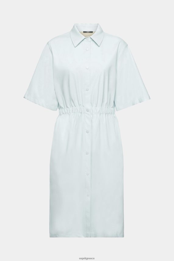γυναίκες Esprit ανοιχτό υδάτινο πράσινο φόρεμα πουκάμισο από συνθετικό δέρμα φορέματα 0J044P295