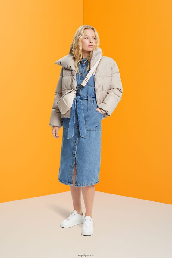 γυναίκες Esprit πλύσιμο με μπλε φως τζιν φόρεμα με ζώνη γραβάτα φορέματα 0J044P394