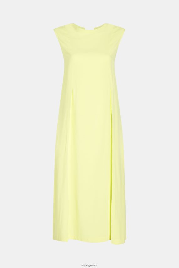 γυναίκες Esprit ασβέστη κίτρινο ρεγιόν μεταξωτό φόρεμα τανκ φορέματα 0J044P452