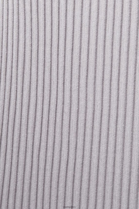 γυναίκες Esprit μέτριο γκρι φόρεμα με λουράκι με πλισέ φορέματα 0J044P490