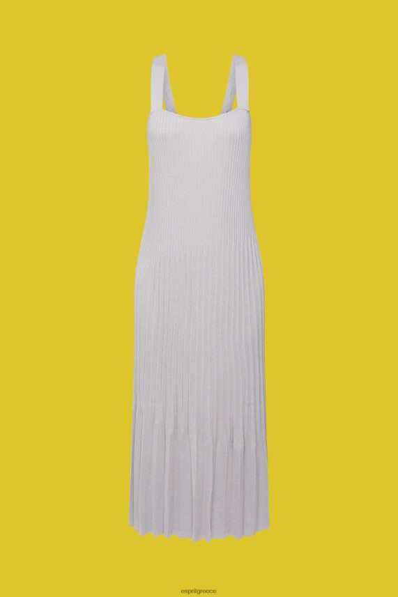 γυναίκες Esprit μέτριο γκρι φόρεμα με λουράκι με πλισέ φορέματα 0J044P490