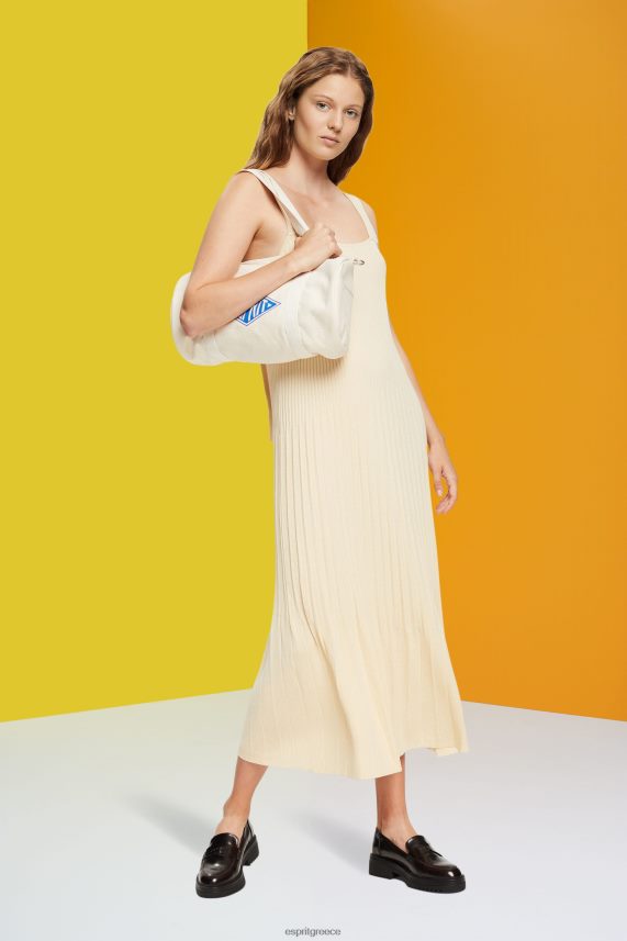 γυναίκες Esprit άμμος φόρεμα με λουράκι με πλισέ φορέματα 0J044P492