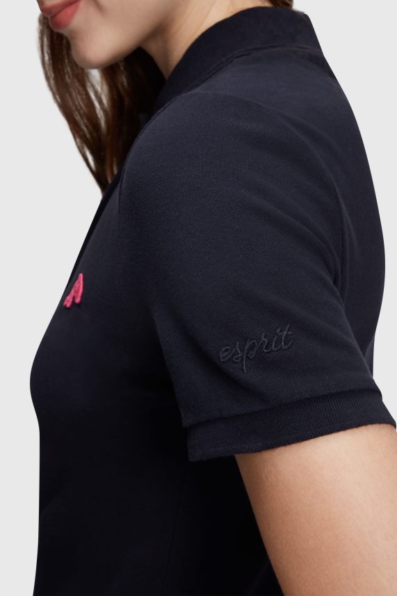 γυναίκες Esprit μαύρος δελφίνι τένις κλαμπ κλασικό φόρεμα πόλο φορέματα 0J044P504