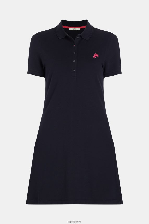 γυναίκες Esprit μαύρος δελφίνι τένις κλαμπ κλασικό φόρεμα πόλο φορέματα 0J044P504