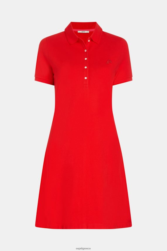 γυναίκες Esprit το κόκκινο δελφίνι τένις κλαμπ κλασικό φόρεμα πόλο φορέματα 0J044P507