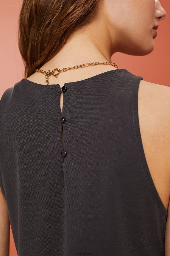 γυναίκες Esprit ανθρακίτης μίντι φόρεμα τανκ μοντάλ φορέματα 0J044P52